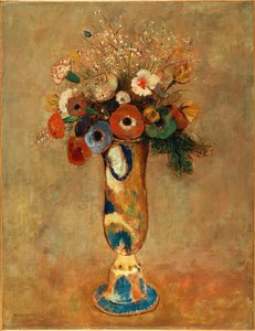 Vas med blommor, 1912 av Odilon Redon