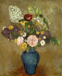 Vas med blommor; Vas med blommor, av Odilon Redon