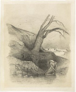Kvinna på knä av Odilon Redon