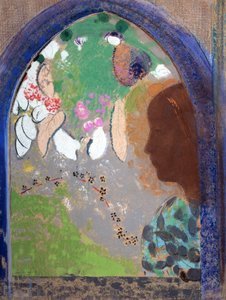 Kvinna vid fönstret, 1903-1908. av Odilon Redon