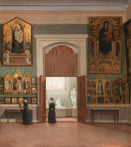 På Accademia-galleriet av Odoardo Borrani av Odoardo Borrani