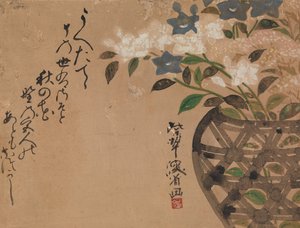 Bellflowers in Basket, 1700-tal.