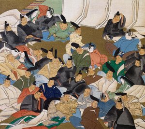 36 poeter, målning på papper av Ogata Korin (1658-1716), Japan, Edo-perioden
