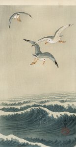 Måsar till sjöss av Ohara Koson