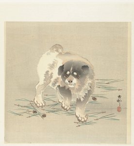 ung hund av Ohara Koson