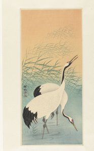 Två kranar av Ohara Koson