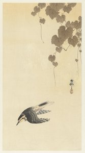 Fågel i nedåtgående flykt av Ohara Koson
