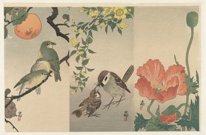Fåglar och växter av Ohara Koson