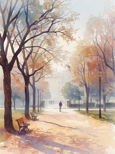 Stigen i Autumn Park