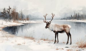 Vinterreflektioner om renar av Ohkimiko