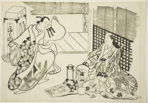 All Kinds of Household Items (Chodo zukushi), från serien "Famous Scenes from Japanese Puppet Plays (Yamato irotake)" av Okumura Masanobu