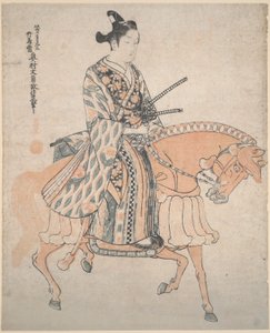 Adelsman på en häst av Okumura Masanobu