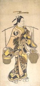 En ung man som säljare av kärleksprofetior, ca. 1730-talet, ca. 1730-talet. av Okumura Toshinobu.
