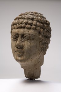 Huvud på en man (trä) (se även 249004-6) av Old Kingdom Egyptian