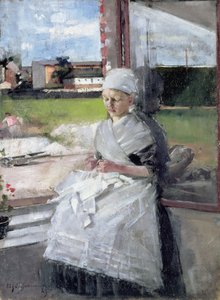 Breton Girl, 1889 olja på duk