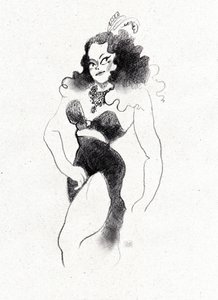 Retro-burlesk-diva av Olga Skomorokhova