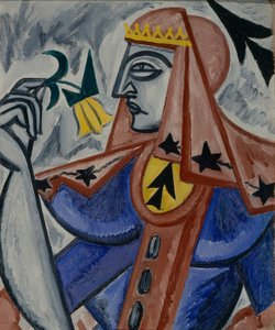Spaderdrottning, 1913-1914 av Olga Rozanova