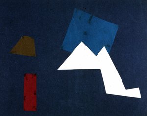 Universal War: Collage av Olga Rosanova, januari 1916