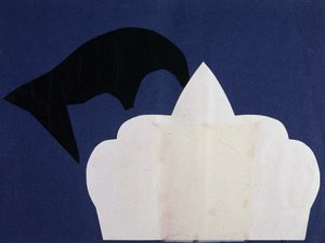 Universal War: Collage av Olga Rosanova, januari 1916