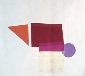 Universal War: Collage av Olga Rosanova, januari 1916