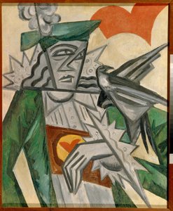 Jack of Hearts - Målning av Olga Vladimirovna Rozanova (1886-1918), olja på duk (78,5x64,5 cm)