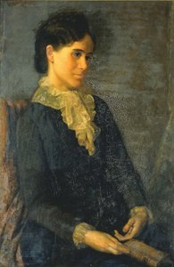 Hester Marian Wait Lay, Porträtt av konstnärens hustru av Oliver Ingraham Lay