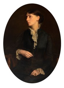 Porträtt av Fidelia Bridges av Oliver Ingraham Lay