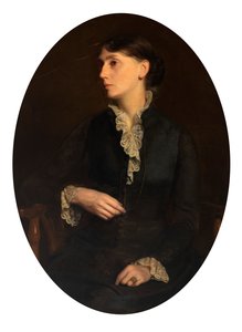 Porträtt av Fidelia Bridges, n.d. av Oliver Ingraham Lay