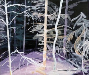 Schwarzwald 3,2017 (akryl på duk) av Olivier Morel