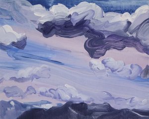 Leukerbad 3, 2012 (akryl på duk) av Olivier Morel