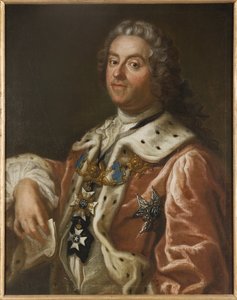 Comyte Charles Gustave de Tessin - Porträtt av Carl Gustaf Tessin (1695-1770), av Arenius, Olof (1700-1766). Olja på duk av Olof Arenius