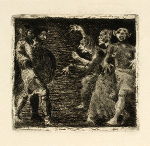 Macbeth och häxorna av Oluf Hartmann