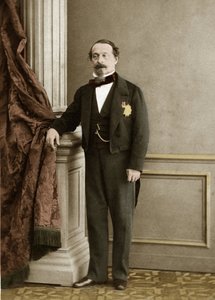 Porträtt av Napoleon III av Olympe Aguado de las Marismas (1827-1894) - senare färgsättning