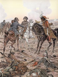 Napoleon under slaget vid Austerlitz av Onfray de Breville Job