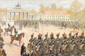 Napoleon går in i Berlin i triumf av Onfray de Breville Job