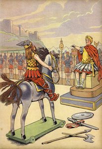 Romaniserade Gallien visar trohet mot Julius Caesar