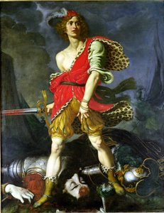 David och Goliat (olja på duk)