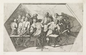 Sista måltiden Målningar i Raphaels Loggia (serietitel) av Orazio Borgianni