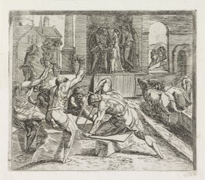 Salomo bygger templet i Jerusalem Målningar i Raphaels Loggia (serietitel)