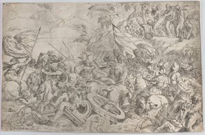 Korsningen av Röda havet, 1583., 1583. av Orazio Farinati