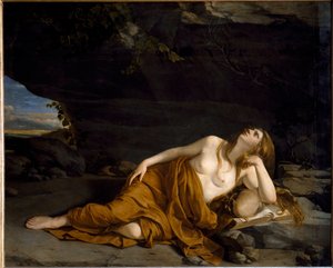 Mary Magdalene penitent (olja på duk