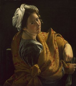 Porträtt av en ung kvinna som en sibyl