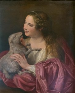 St Agnes av Orazio Gentileschi