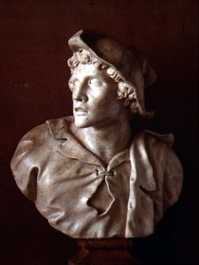 Bravo: Pojke med hatt, ca 1710 (marmor) av Orazio Marinali