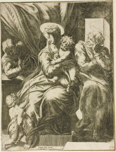 Den heliga familjen av Orazio de Santis