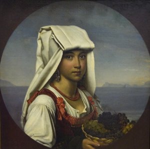 Napolitansk flicka med frukt, 1831