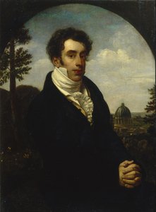 Porträtt av prins Alexander Mikhailovich Golitsyn 1798-1858, 1819 av Orest Adamovich Kiprensky