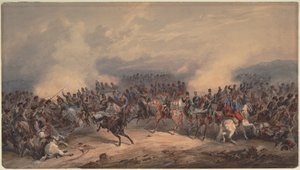 Husarer och chassörer vid slaget vid floden Chernaya den 16 augusti 1855, 1855