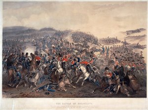 Slaget vid Balaclava (Balaklava) den 25 oktober 1854 - Norie, Orlando (1832-1901) - 1855 - Färglitografi - 55,4x74,3 - Privat samling