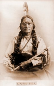 Porträtt av Sitting Bull med Calumet av Orlando Scott Goff